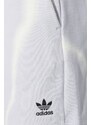 Bavlnené šortky adidas Originals šedá farba, vzorované, vysoký pás, IU2484