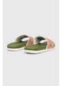 Detské šľapky adidas ADILETTE COMFORT GROOT K zelená farba