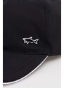 Šiltovka Paul&Shark čierna farba, jednofarebná, 24417102