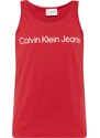 Calvin Klein Jeans Tričko krvavo červená / biela