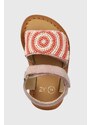 Detské sandále zippy béžová farba