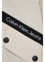 Detská bunda Calvin Klein Jeans béžová farba