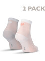 Tamaris Sivo-biele ponožky 99661 - dvojbalenie