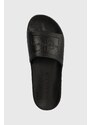 Šľapky Calvin Klein Jeans SLIDE MONOGRAM DEBOSSED EVA pánske, čierna farba, YM0YM00060