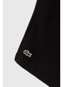 Detské krátke nohavice Lacoste čierna farba, melanžové, nastaviteľný pás