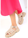 SOHO Béžové dámske sandále