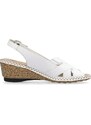 Dámske sandále RIEKER 66189-80 biela S4