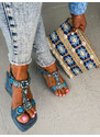 Starstyle Plaformové sandále zdobené kamienkami MILANO*