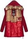 MARIKOO Zimný kabát krvavo červená