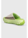 Semišové šľapky UGG Venture Daze Slide dámske, zelená farba, na platforme, 1152680