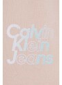 Detské krátke nohavice Calvin Klein Jeans ružová farba, jednofarebné