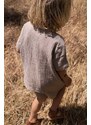 Detské bavlnené šortky Konges Sløjd béžová farba, jednofarebné