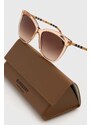 Slnečné okuliare Burberry CLARE dámske, béžová farba, 0BE4308