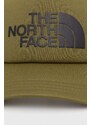 Šiltovka The North Face zelená farba, s potlačou, NF0A3FM3RMO1