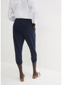 bonprix Džersejové nohavice s elastickým pásom, farba modrá