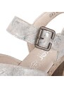 Dámske sandále RIEKER 66853-90 strieborná S4