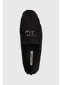 Semišové mokasíny Karl Lagerfeld HAGAN KL pánske, čierna farba, KL22412