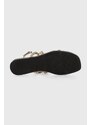 Sandále Karl Lagerfeld OLYMPIA dámske, zlatá farba, KL87425
