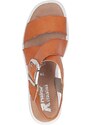 Dámske sandále RIEKER REVOLUTION W1550-38 oranžová S4