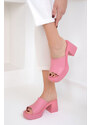 SOHO Ružové dámske klasické topánky na podpätku