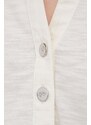 Bavlnená blúzka Lauren Ralph Lauren dámska,béžová farba,jednofarebná,200933282