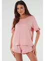 Italian Fashion Dámske pyžamo krátke Styl ružové, Farba ružová