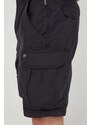 Bavlnené šortky Napapijri Noto 2.0 čierna farba, NP0A4HOQ0411,