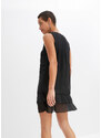 bonprix Šifónové šaty z recyklovaného polyesteru, farba čierna