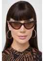 Slnečné okuliare Balmain dámske, hnedá farba