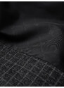 Ombre Clothing Pánske vlnené kockované sako - grafitová V2 OM-BLZB-0117