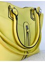 Webmoda Dámska veľká kabelka s remienkom PERIA - žltá