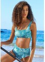 LASCANA ACTIVE Bikinové nohavičky petrolejová / biela