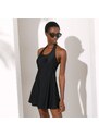 Blancheporte Jednodielne plavky Solaro so sukienkou a integrovanými boxerkami čierna 048