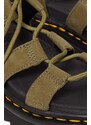 Kožené sandále Dr. Martens Nartilla dámske, zelená farba, na platforme, DM31738357