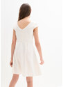 bonprix Sviatočné šaty pre dievčatá, farba biela