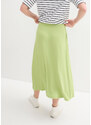 bonprix Džersejová sukňa s vreckami, midi dĺžka, farba zelená, rozm. 40/42