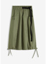 bonprix Kapsáčová sukňa s opaskovým detailom, farba zelená, rozm. 50