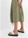 bonprix Kapsáčová sukňa s opaskovým detailom, farba zelená, rozm. 50