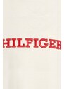 Detské tričko Tommy Hilfiger béžová farba, s potlačou