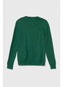 Detský sveter Guess zelená farba, tenký