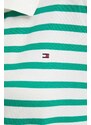 Polo tričko Tommy Hilfiger dámsky,zelená farba,WW0WW39531