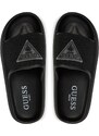 Guess rubber slippers BLACK