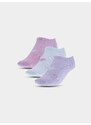 Girls' Casual Ankle Socks (3Pack) 4F - Multicolored