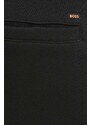 Bavlnené tepláky Boss Orange čierna farba, jednofarebné, 50513379
