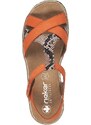 Dámske sandále RIEKER V7919-38 oranžová S4