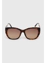 Slnečné okuliare Guess dámske, hnedá farba