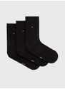 Ponožky Tommy Hilfiger 6-pak dámske, čierna farba, 701229980