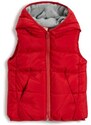 Koton Inflatable Vest with Hooded Fleece-Line Inner.