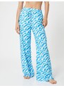 Koton Şahika Ercümen X Cotton - Linen Blended Wide Leg Trousers With Pocket Abstract Pattern
