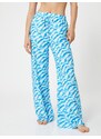 Koton Şahika Ercümen X Cotton - Linen Blended Wide Leg Trousers With Pocket Abstract Pattern